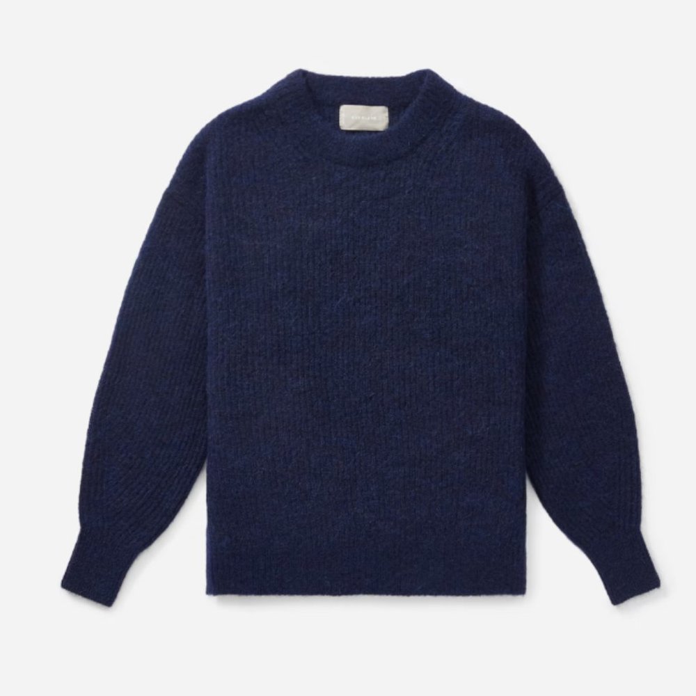 Everlane sweater blue alpaca